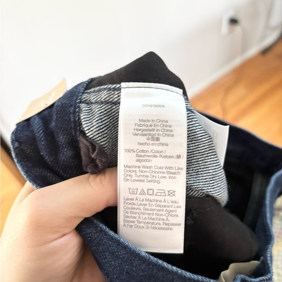 Madewell superwide trouser pants jeans size 25 dark wash new - Picture 11 of 12